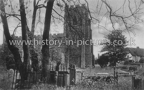 Old Tombstones, Churchyard, Clavering, Essex. c.1920's